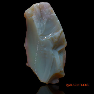 71.80 Cts Unheated Australian Fire Opal Loose Gemstone Fancy Rough Natural 46x24x12 mm RA-656