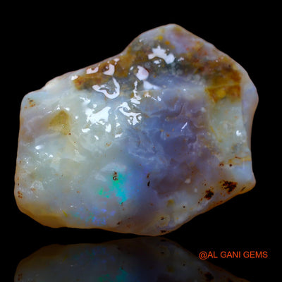 74.00 Cts Natural Australian Fire Opal Loose Gemstone Fancy Rough 40x28x13 mm RA-660