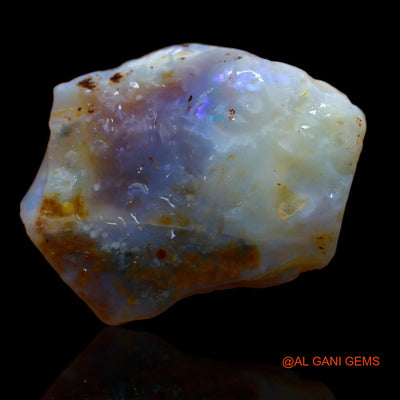 74.00 Cts Natural Australian Fire Opal Loose Gemstone Fancy Rough 40x28x13 mm RA-660