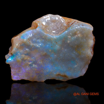 Natural Fire Opal Gemstone 28.95 Cts Loose Fancy Rough From Australia 33x26x6 mm RA-664