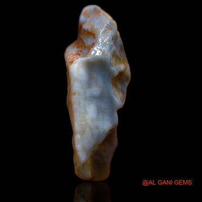 46.75 Cts Natural Australian Fire Opal Loose Gemstone Fancy Rough 36x24x13 mm RA-665