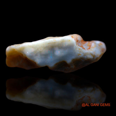 46.75 Cts Natural Australian Fire Opal Loose Gemstone Fancy Rough 36x24x13 mm RA-665