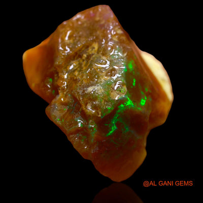 55.20 Cts Natural Australian Fire Opal Fancy Rough Loose Gemstone For Jewelry 26x26x17 mm RA-668