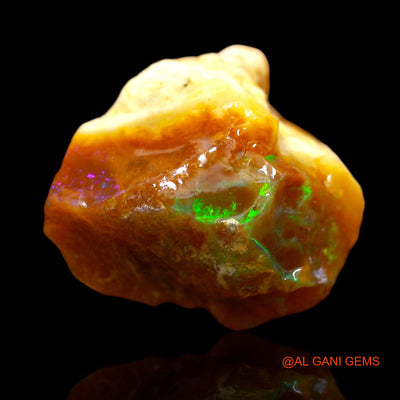 55.20 Cts Natural Australian Fire Opal Fancy Rough Loose Gemstone For Jewelry 26x26x17 mm RA-668