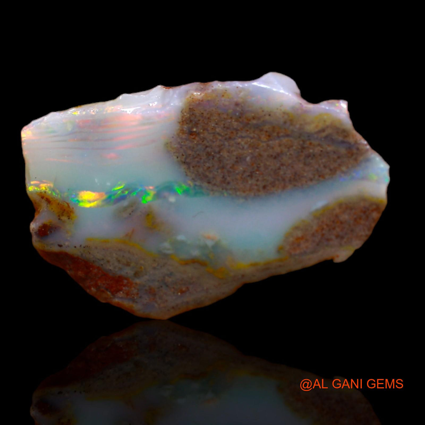 4.65 Cts Natural Australian Fire Opal Loose Gemstone Fancy Rough 21x13x3 mm RA-66