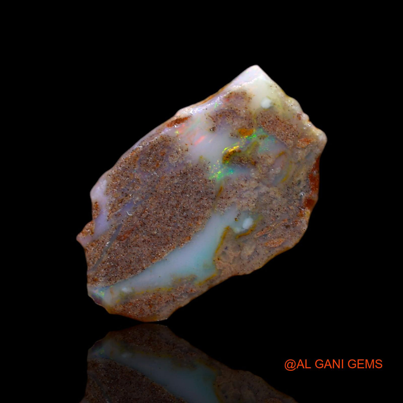 4.65 Cts Natural Australian Fire Opal Loose Gemstone Fancy Rough 21x13x3 mm RA-66