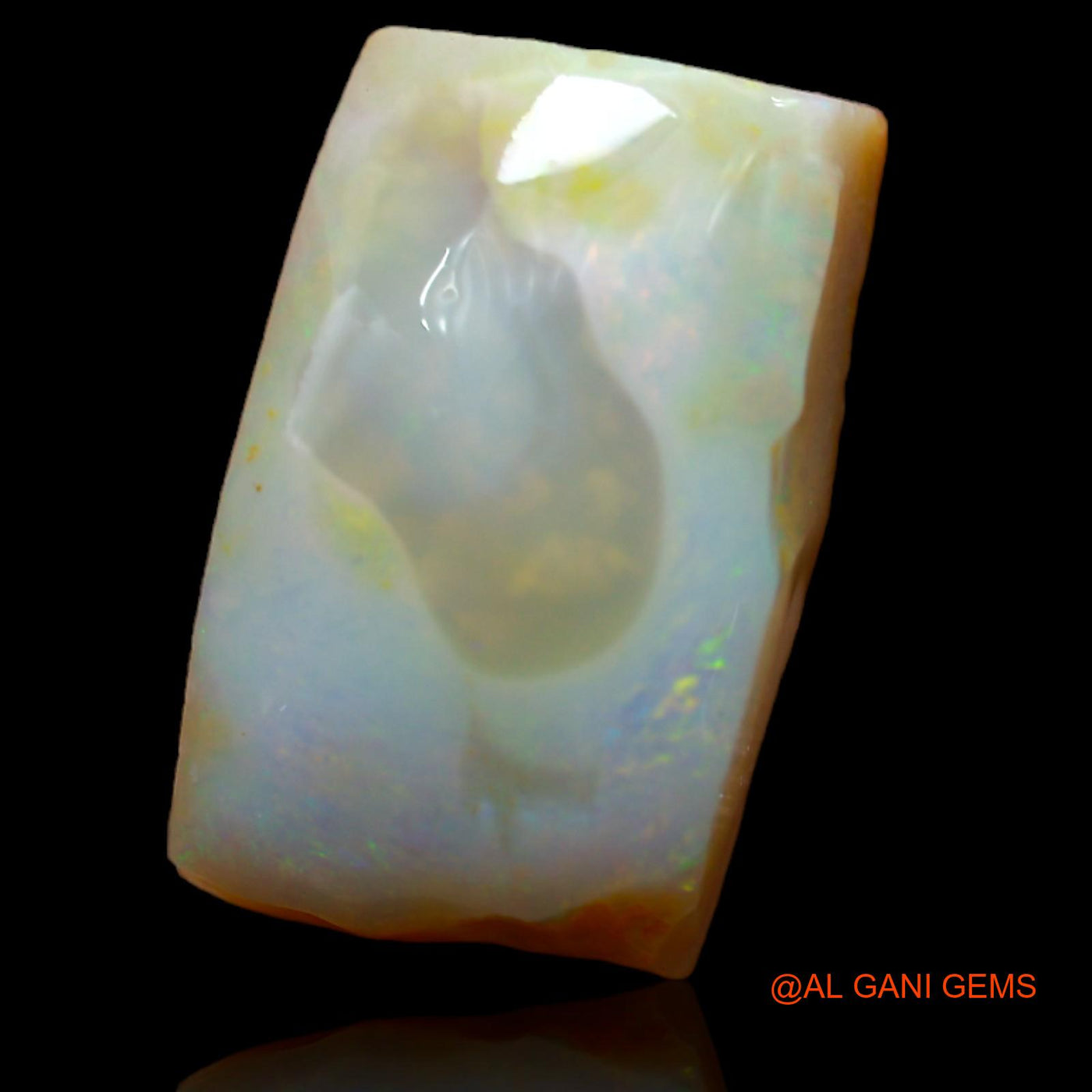 12.00 Cts Unheated Australian Fire Opal Loose Gemstone Fancy Rough Natural 19x11x6 mm RA-67