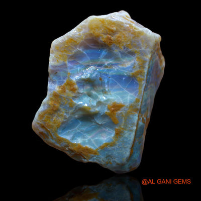 143.25 Cts Natural Australian Fire Opal Loose Gemstone Fancy Rough 46x32x13 mm RA-681