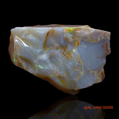 144.35 Cts Natural Australian Fire Opal Loose Gemstone Fancy Rough 50x33x16 mm RA-684
