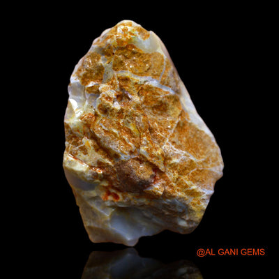 144.35 Cts Natural Australian Fire Opal Loose Gemstone Fancy Rough 50x33x16 mm RA-684