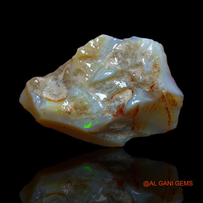 99.10 Cts Natural Australian Fire Opal Loose Gemstone Fancy Rough 50x34x14 mm RA-685
