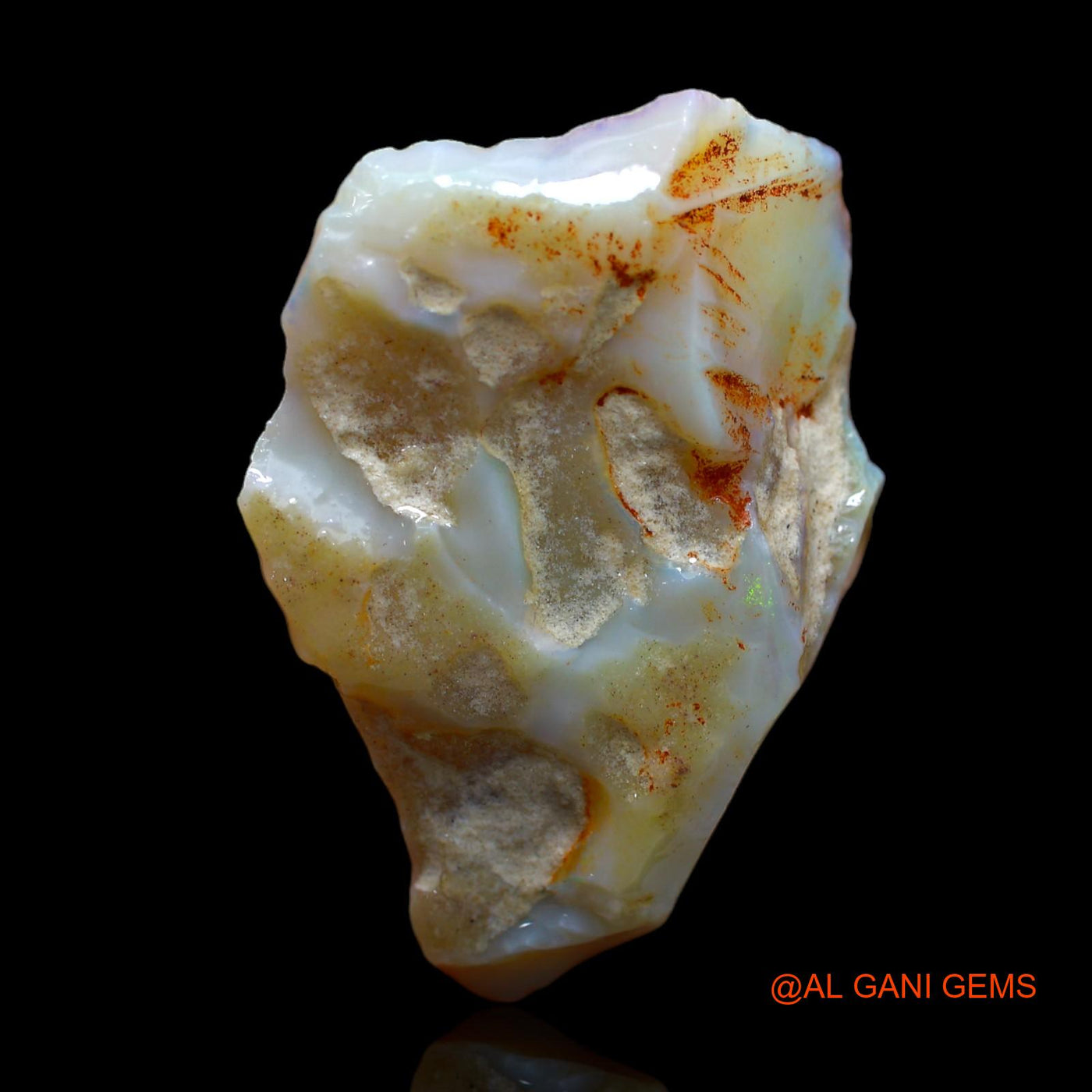 99.10 Cts Natural Australian Fire Opal Loose Gemstone Fancy Rough 50x34x14 mm RA-685
