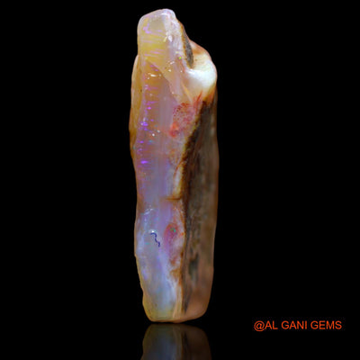 82.05 Cts Natural Australian Fire Opal Loose Gemstone Fancy Rough 36x34x8 mm RA-688