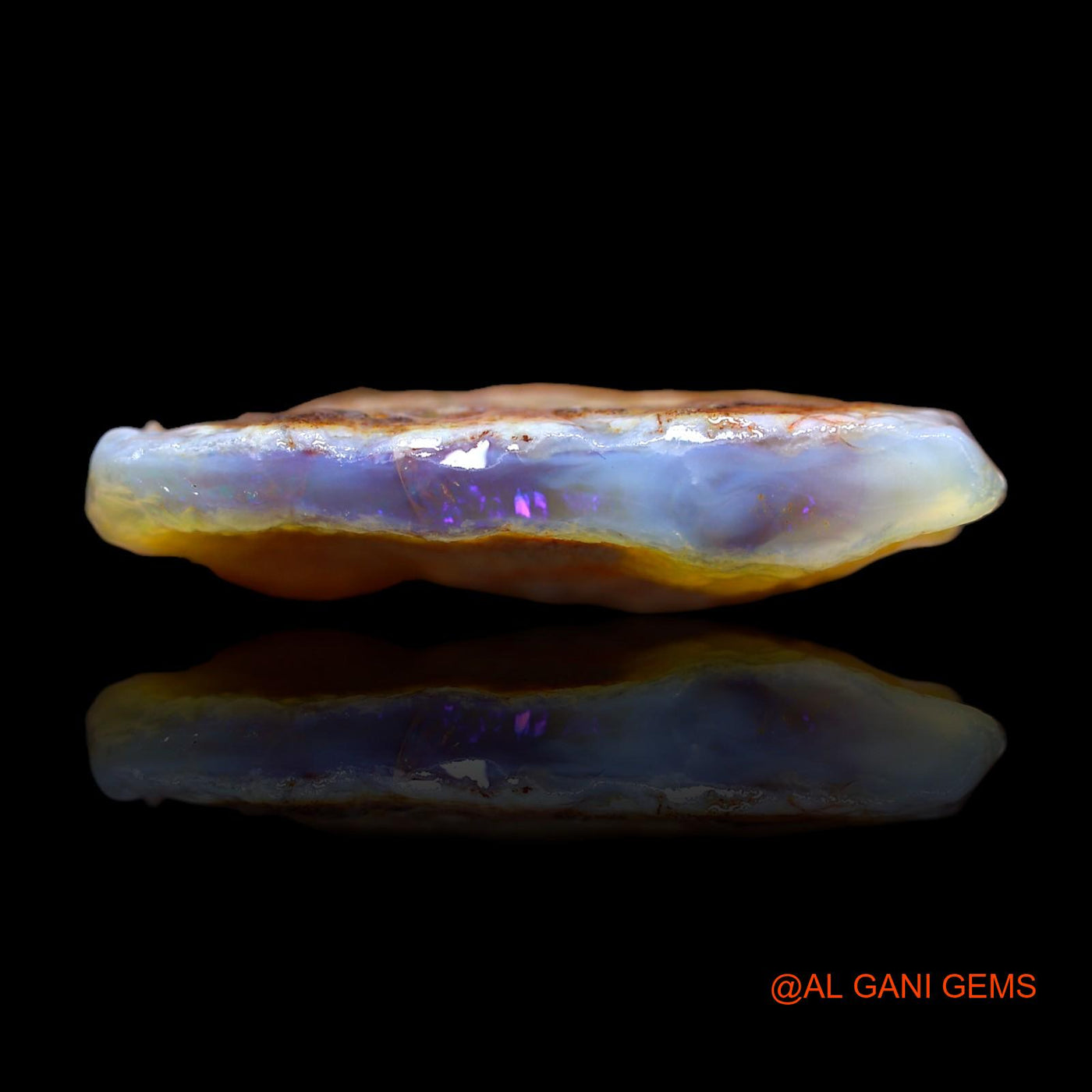 82.05 Cts Natural Australian Fire Opal Loose Gemstone Fancy Rough 36x34x8 mm RA-688