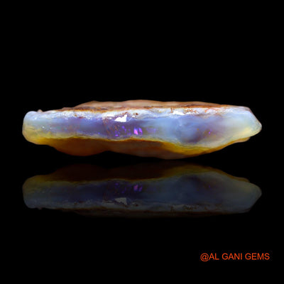 82.05 Cts Natural Australian Fire Opal Loose Gemstone Fancy Rough 36x34x8 mm RA-688