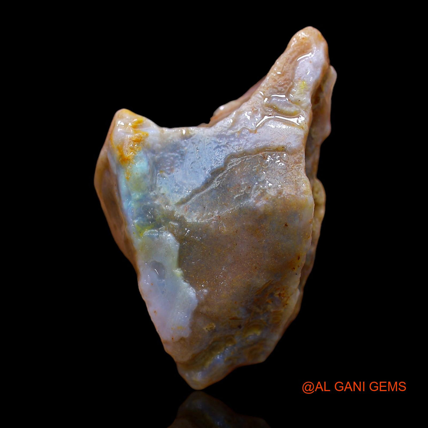 84.85 Cts Natural Australian Opal Loose Gemstone Fancy Rough 46x26x14 mm RA-691