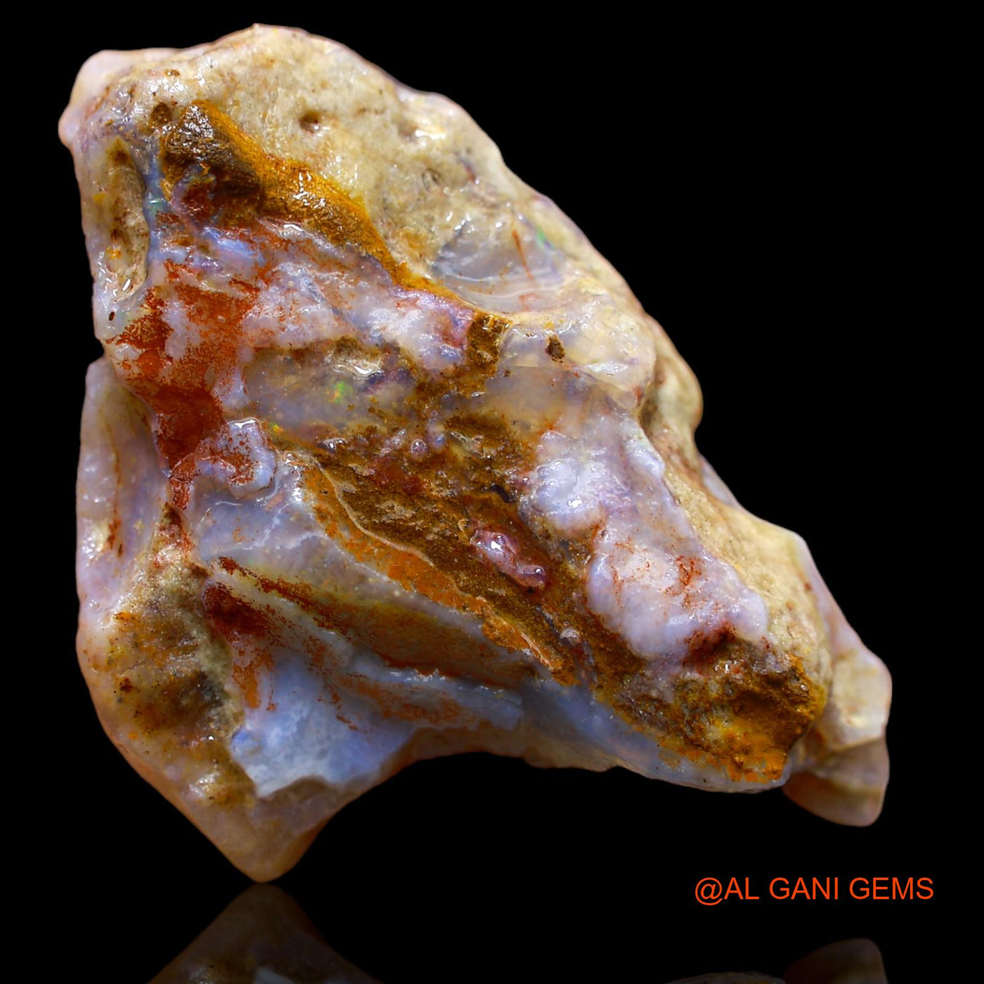 84.85 Cts Natural Australian Opal Loose Gemstone Fancy Rough 46x26x14 mm RA-691