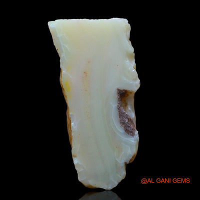Natural Untreated Fire Opal Loose Gemstone Fancy Rough From Australia 91.35 Cts 40x25x19 mm RA-693