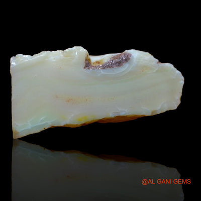 Natural Untreated Fire Opal Loose Gemstone Fancy Rough From Australia 91.35 Cts 40x25x19 mm RA-693