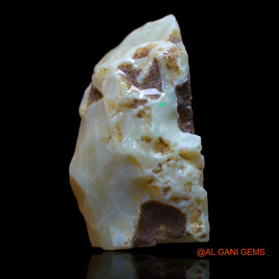 Natural Untreated Fire Opal Loose Gemstone Fancy Rough From Australia 91.35 Cts 40x25x19 mm RA-693