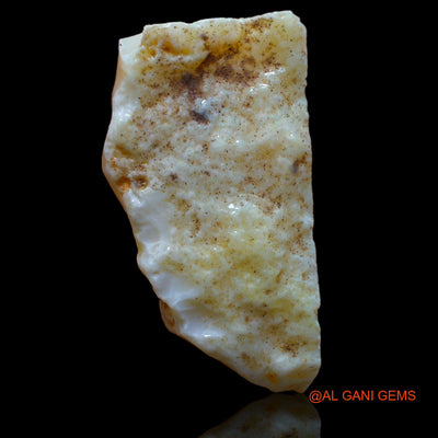Natural Untreated Fire Opal Loose Gemstone Fancy Rough From Australia 91.35 Cts 40x25x19 mm RA-693