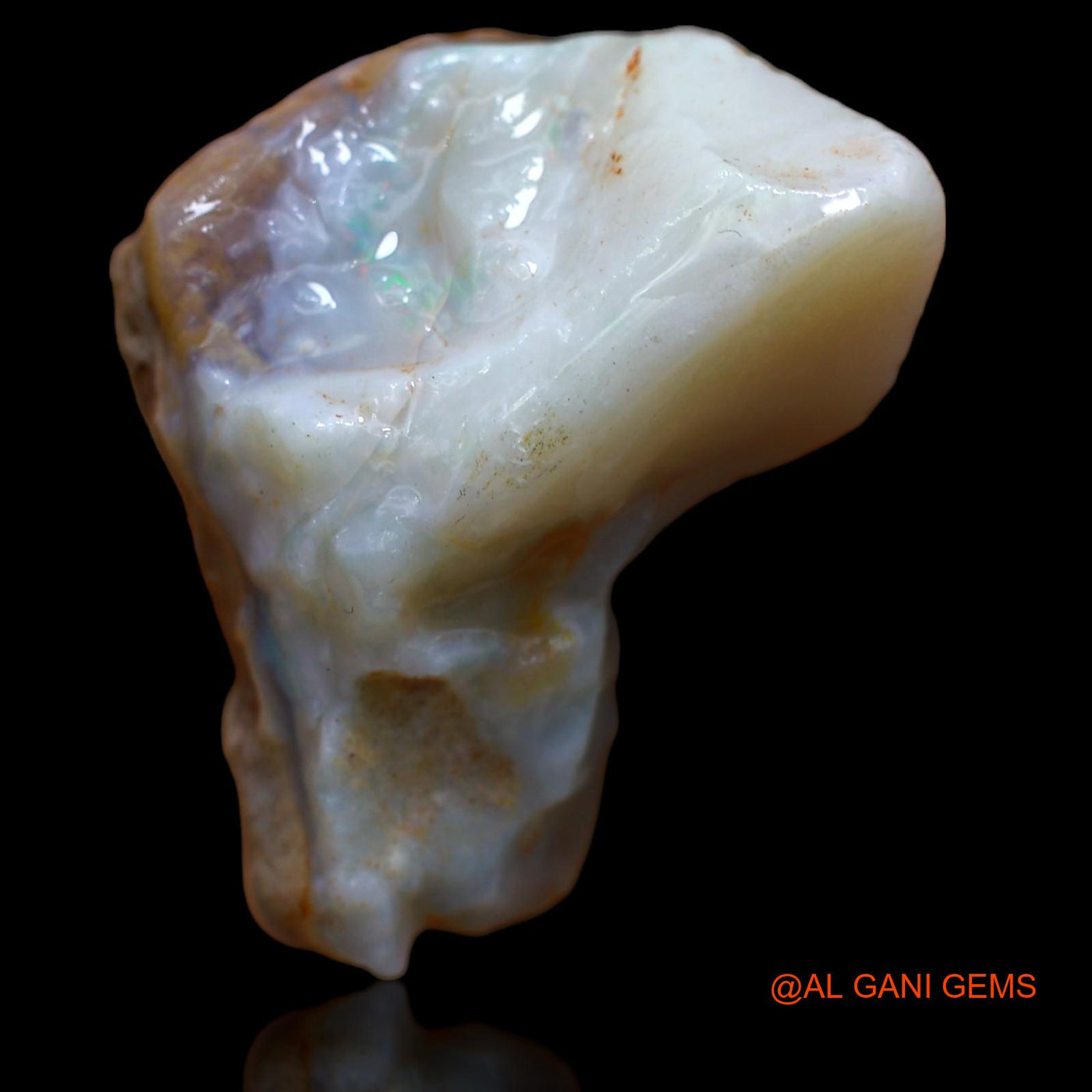 Natural Untreated Fire Opal Loose Gemstone Fancy Rough From Australia 65.25 Cts 37x26x15 mm RA-696