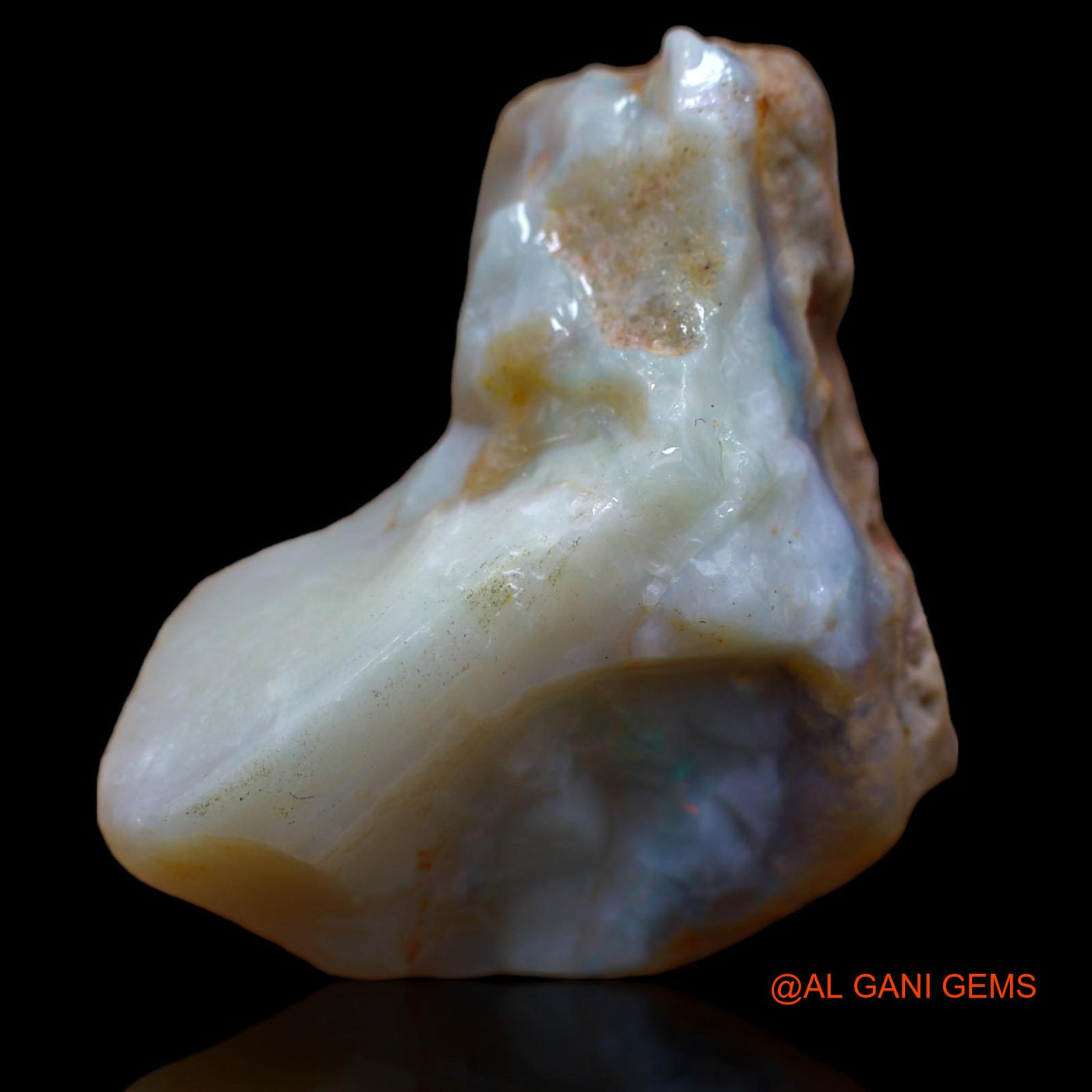 Natural Untreated Fire Opal Loose Gemstone Fancy Rough From Australia 65.25 Cts 37x26x15 mm RA-696