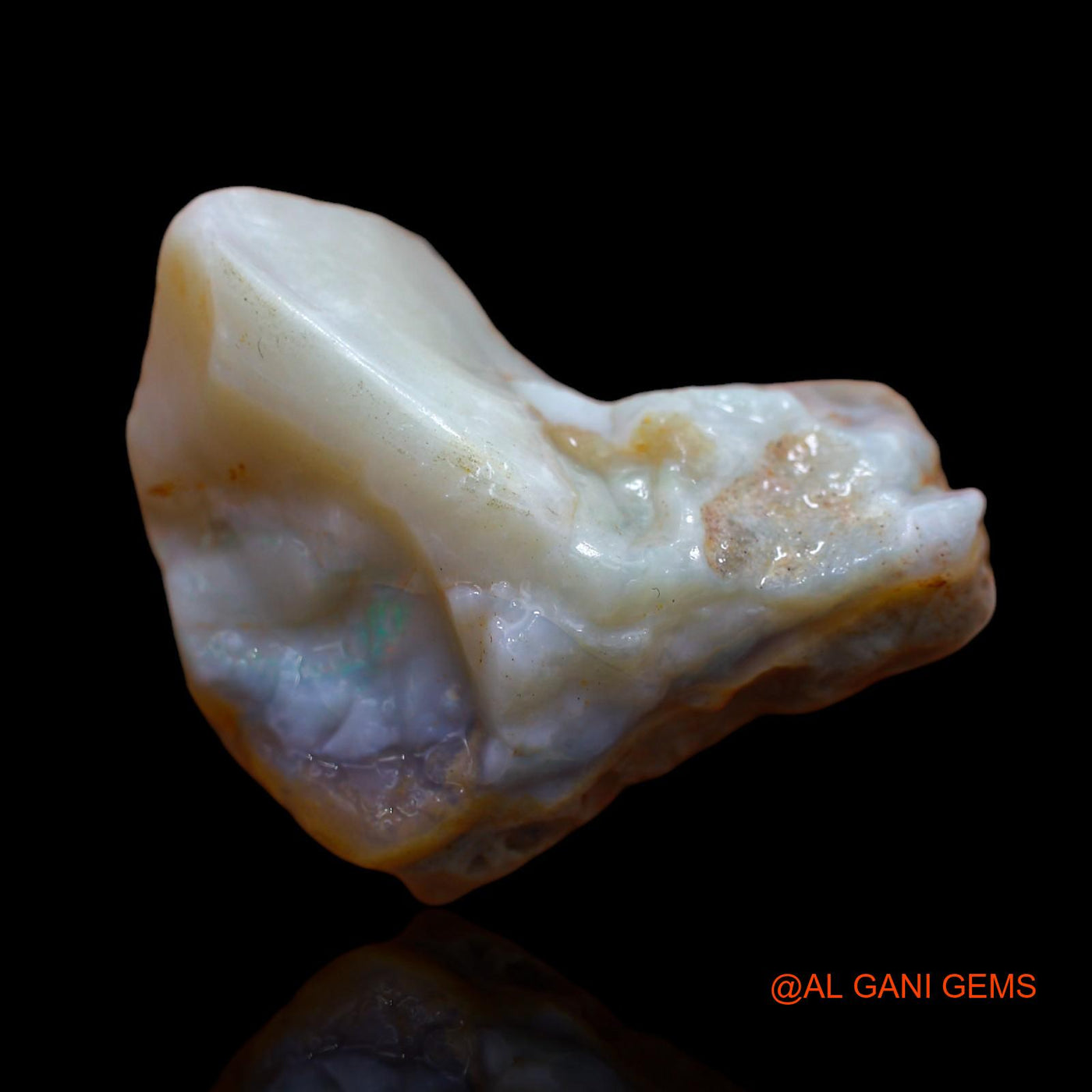 Natural Untreated Fire Opal Loose Gemstone Fancy Rough From Australia 65.25 Cts 37x26x15 mm RA-696