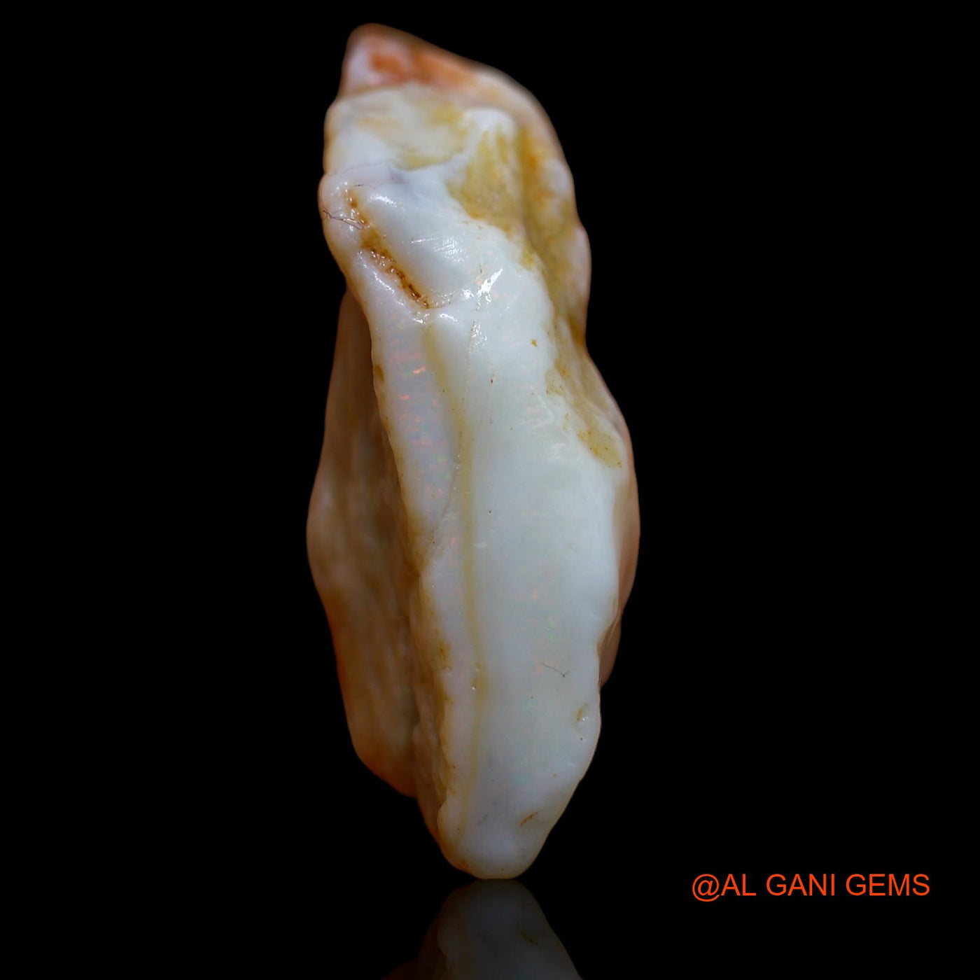 47.40 Cts Natural Australian Fire Opal Fancy Rough Loose Gemstone For Jewelry 41x21x11 mm RA-698