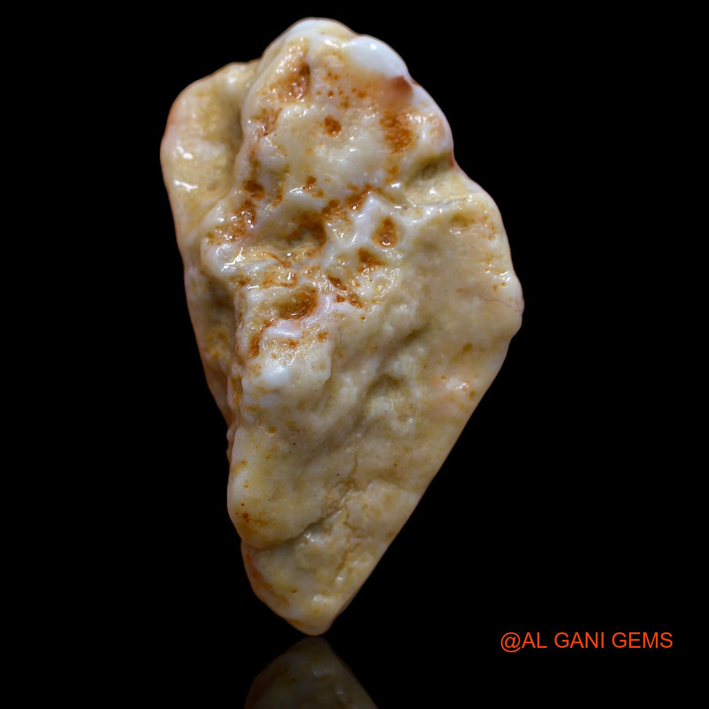 47.40 Cts Natural Australian Fire Opal Fancy Rough Loose Gemstone For Jewelry 41x21x11 mm RA-698