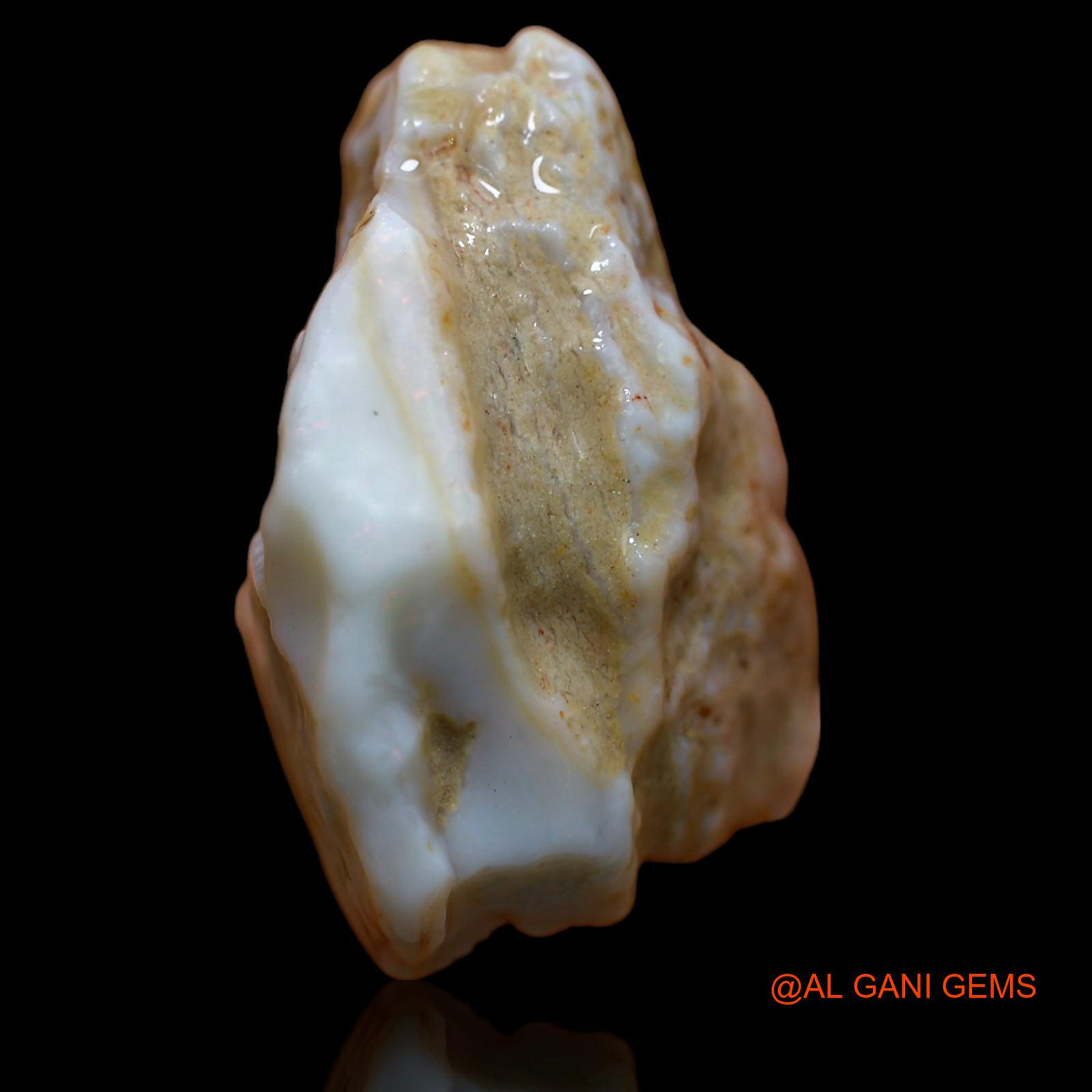 Natural Fire Opal Gemstone 83.15 Cts Loose Fancy Rough From Australia 33x31x21 mm RA-699