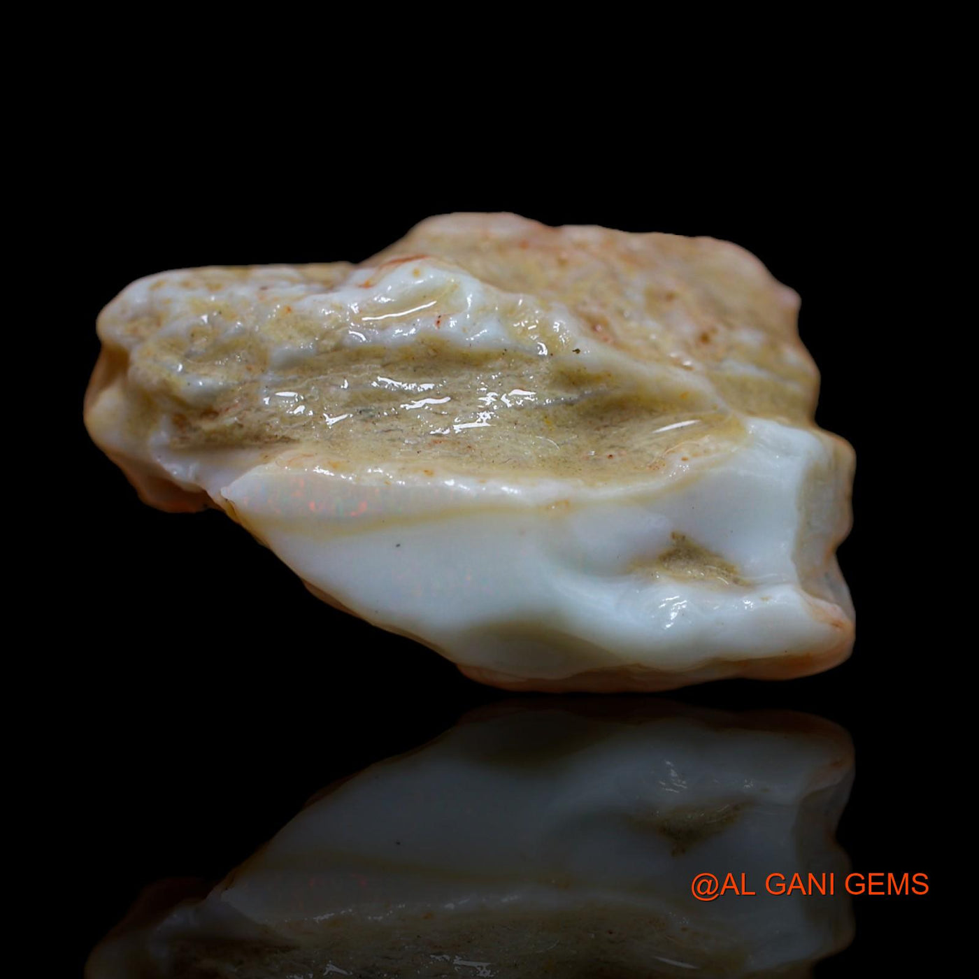 Natural Fire Opal Gemstone 83.15 Cts Loose Fancy Rough From Australia 33x31x21 mm RA-699
