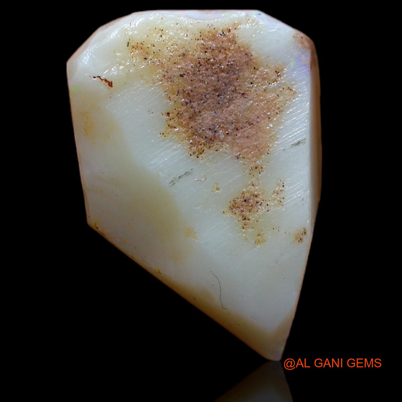 Natural Fire Opal Gemstone 10.20 Cts Loose Fancy Rough From Australia 18x13x6 mm RA-6