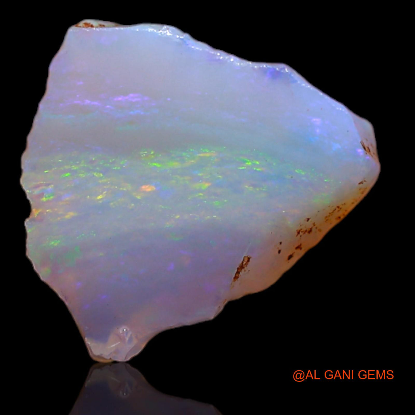 Natural Untreated Fire Opal Loose Gemstone Fancy Rough From Australia 2.25 Cts 11x10x3 mm RA-701