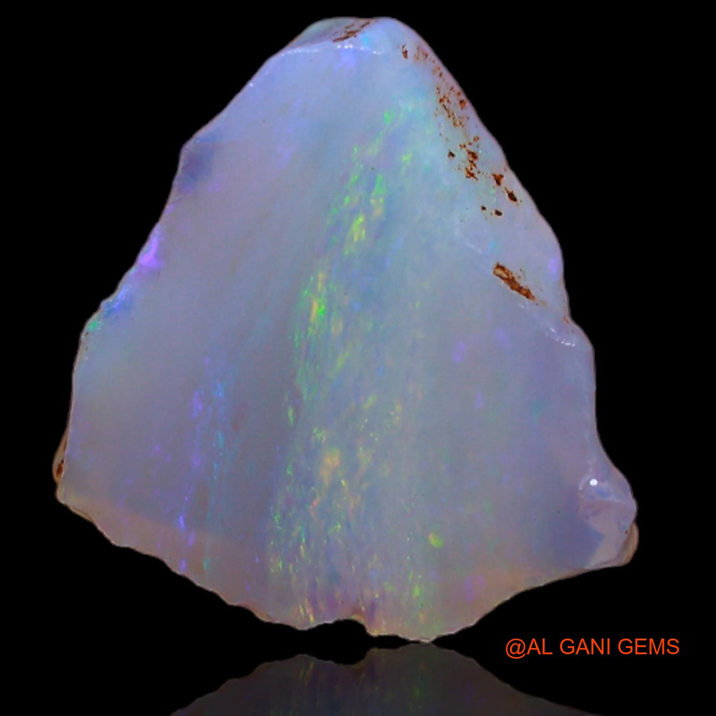 Natural Untreated Fire Opal Loose Gemstone Fancy Rough From Australia 2.25 Cts 11x10x3 mm RA-701