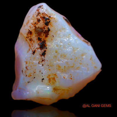 Natural Untreated Fire Opal Loose Gemstone Fancy Rough From Australia 2.25 Cts 11x10x3 mm RA-701
