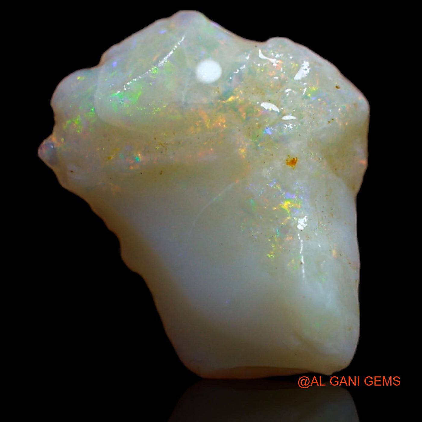 Natural Fire Opal Gemstone 4.40 Cts Loose Fancy Rough From Australia 15x11x6 mm RA-704