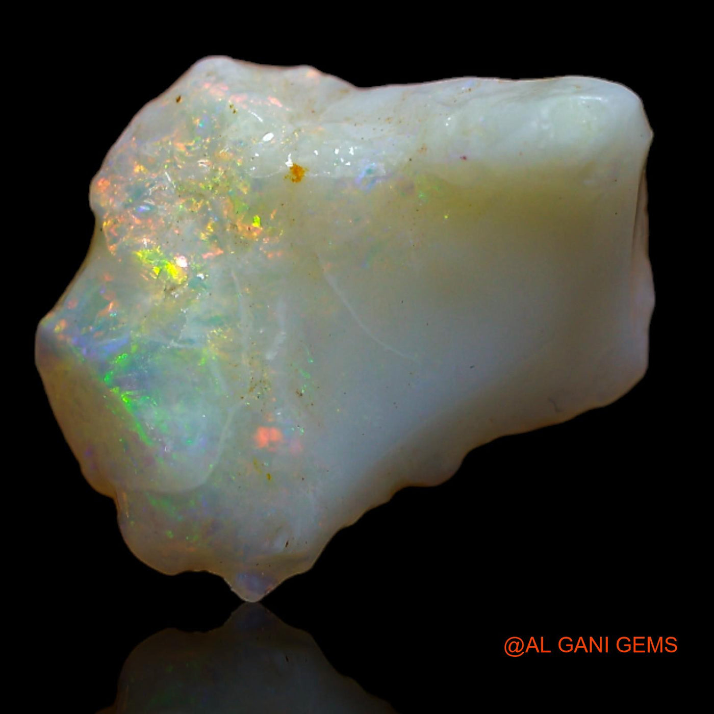 Natural Fire Opal Gemstone 4.40 Cts Loose Fancy Rough From Australia 15x11x6 mm RA-704