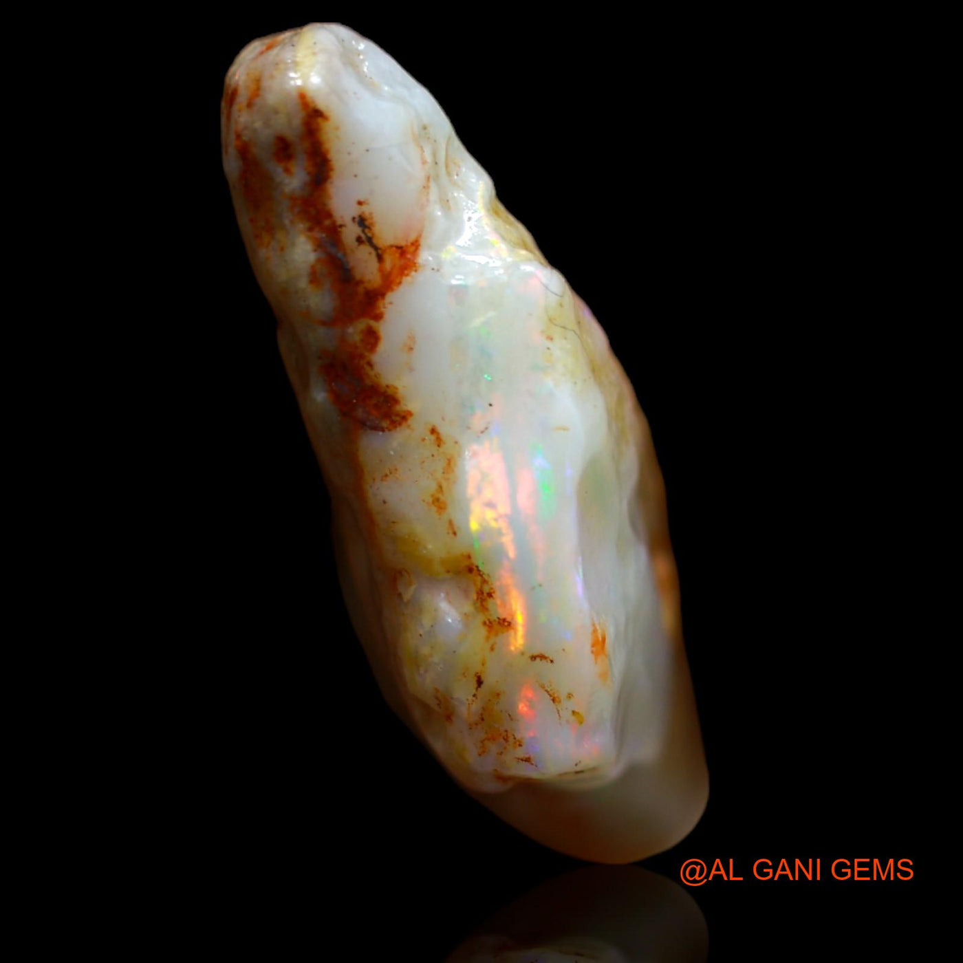 11.45 Cts Natural Australian Fire Opal Loose Gemstone Fancy Rough 24x14x7 mm RA-709
