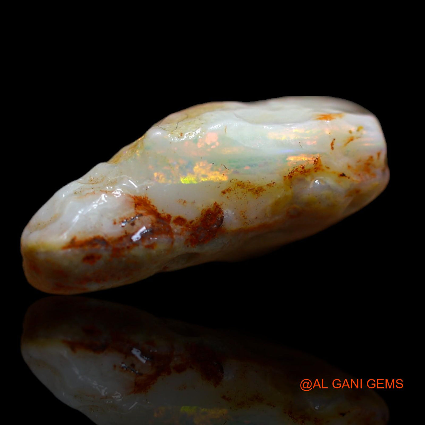 11.45 Cts Natural Australian Fire Opal Loose Gemstone Fancy Rough 24x14x7 mm RA-709