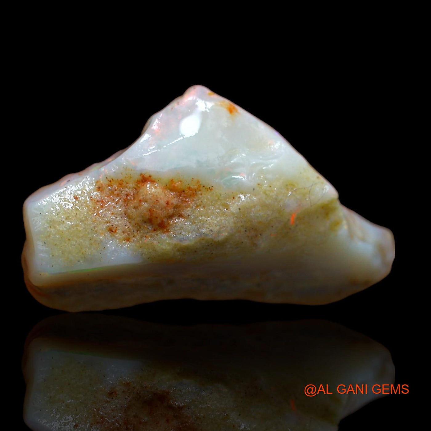 11.45 Cts Natural Australian Fire Opal Loose Gemstone Fancy Rough 24x14x7 mm RA-709