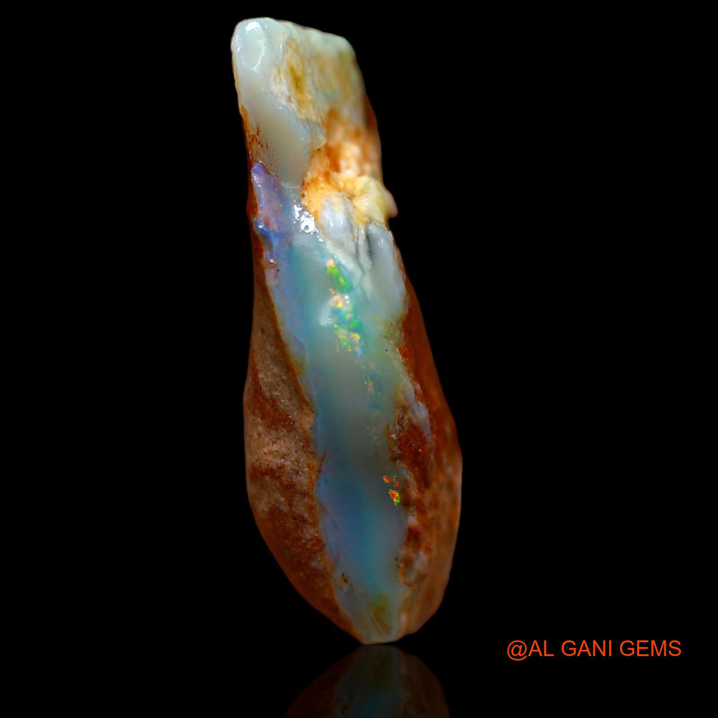 15.60 Cts Unheated Australian Fire Opal Loose Gemstone Fancy Rough Natural 25x17x8 mm RA-710