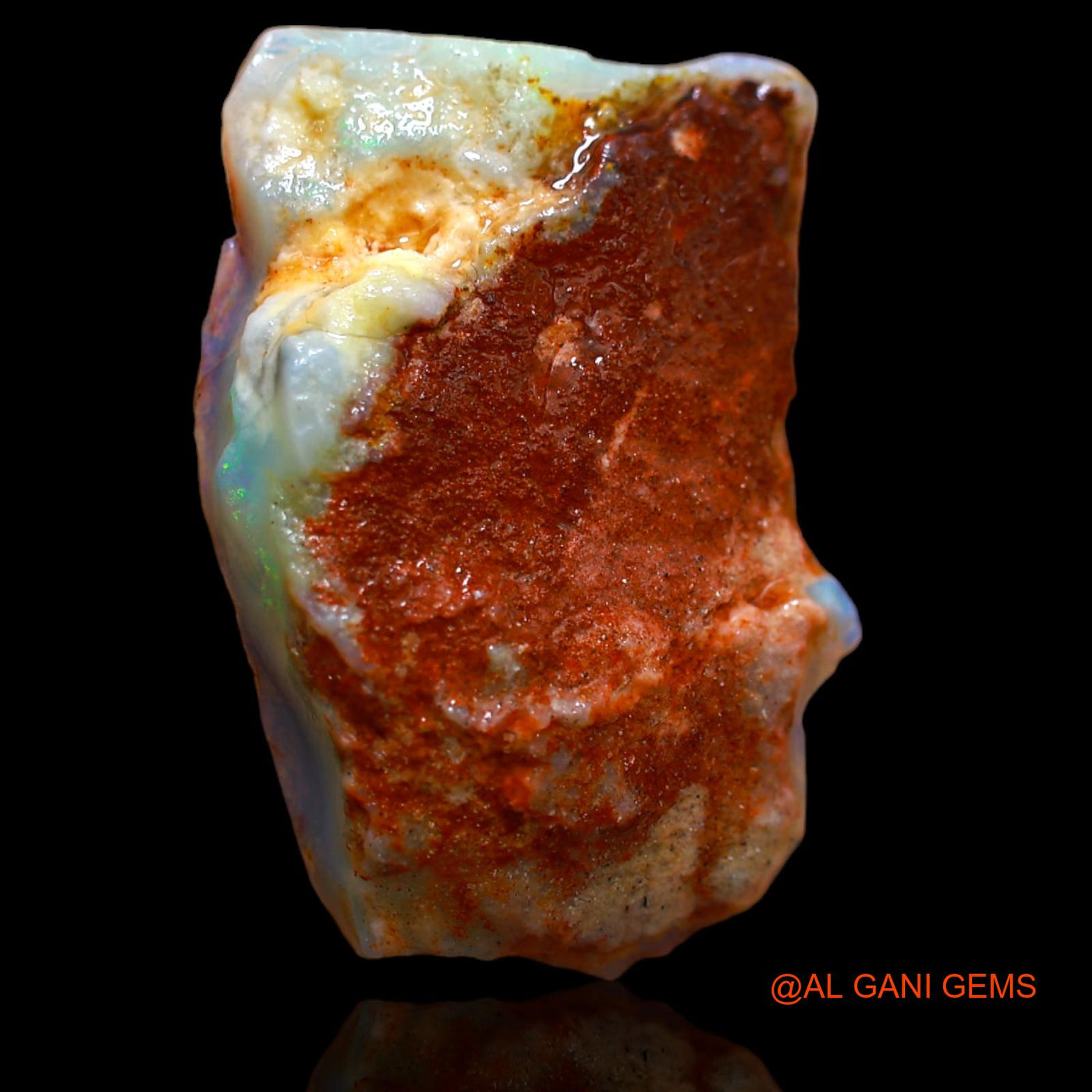 15.60 Cts Unheated Australian Fire Opal Loose Gemstone Fancy Rough Natural 25x17x8 mm RA-710