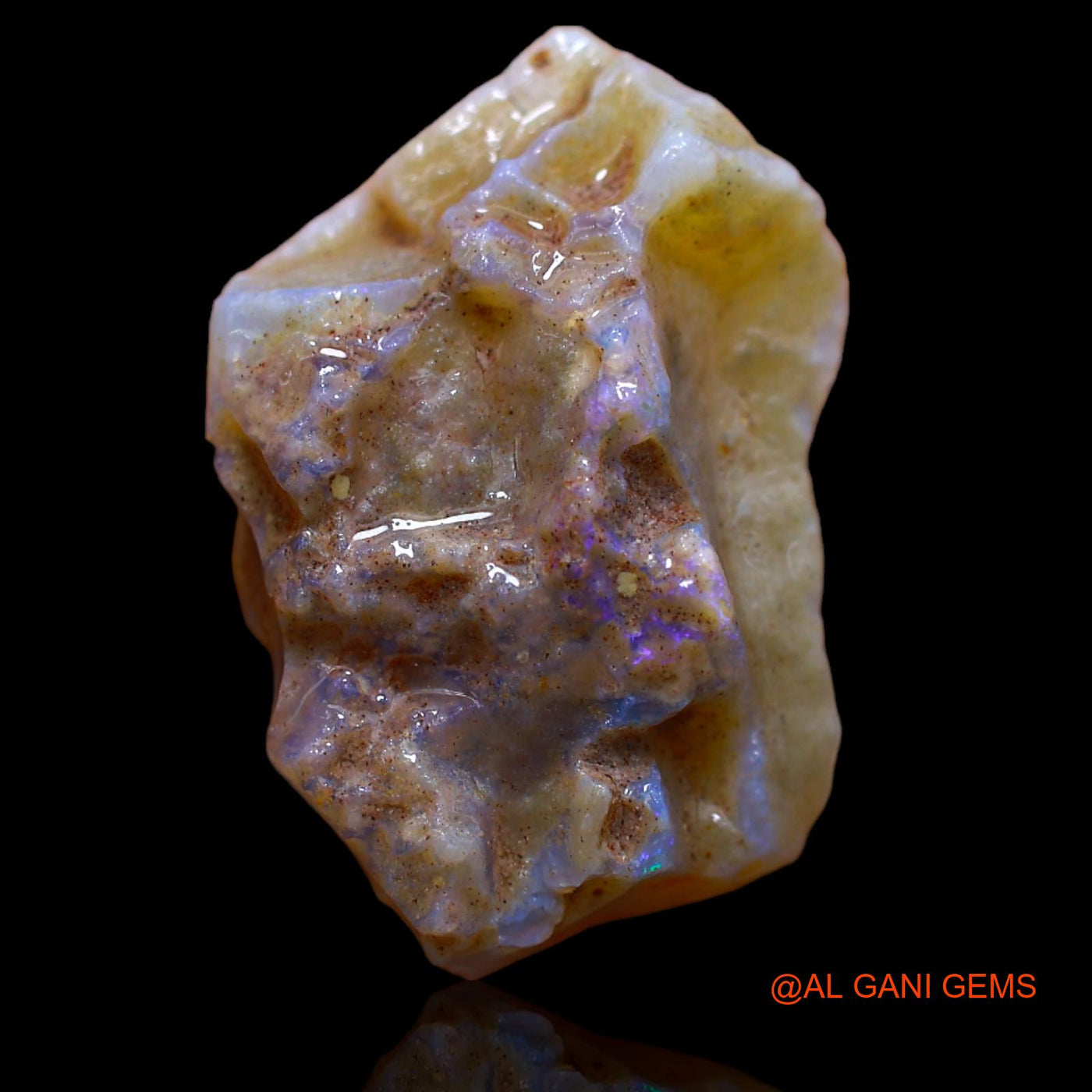 13.50 Cts Natural Australian Fire Opal Fancy Rough Loose Gemstone For Jewelry 22x16x7 mm RA-718