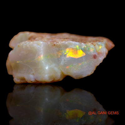 Natural Untreated Fire Opal Loose Gemstone Fancy Rough From Australia 10.15 Cts 17x17x6 mm RA-720