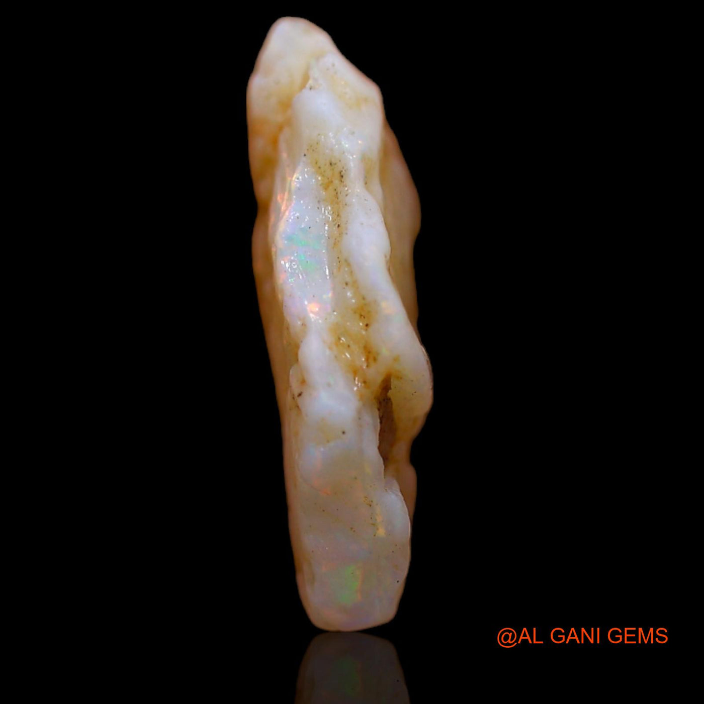 Natural Fire Opal Gemstone 4.80 Cts Loose Fancy Rough From Australia 16x10x5 mm RA-722