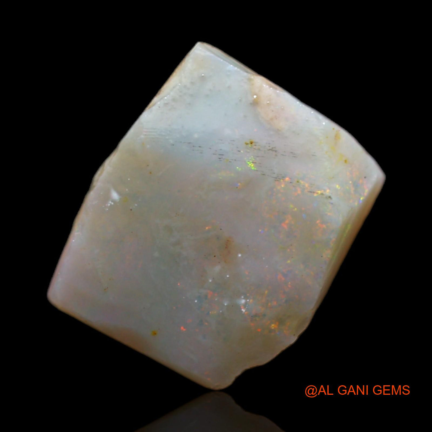Natural Untreated Fire Opal Loose Gemstone Fancy Rough From Australia 3.90 Cts 12x10x4 mm RA-733