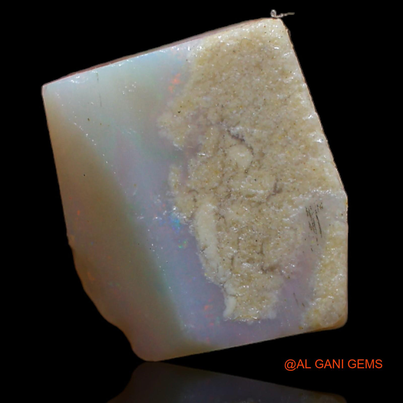 Natural Untreated Fire Opal Loose Gemstone Fancy Rough From Australia 3.90 Cts 12x10x4 mm RA-733