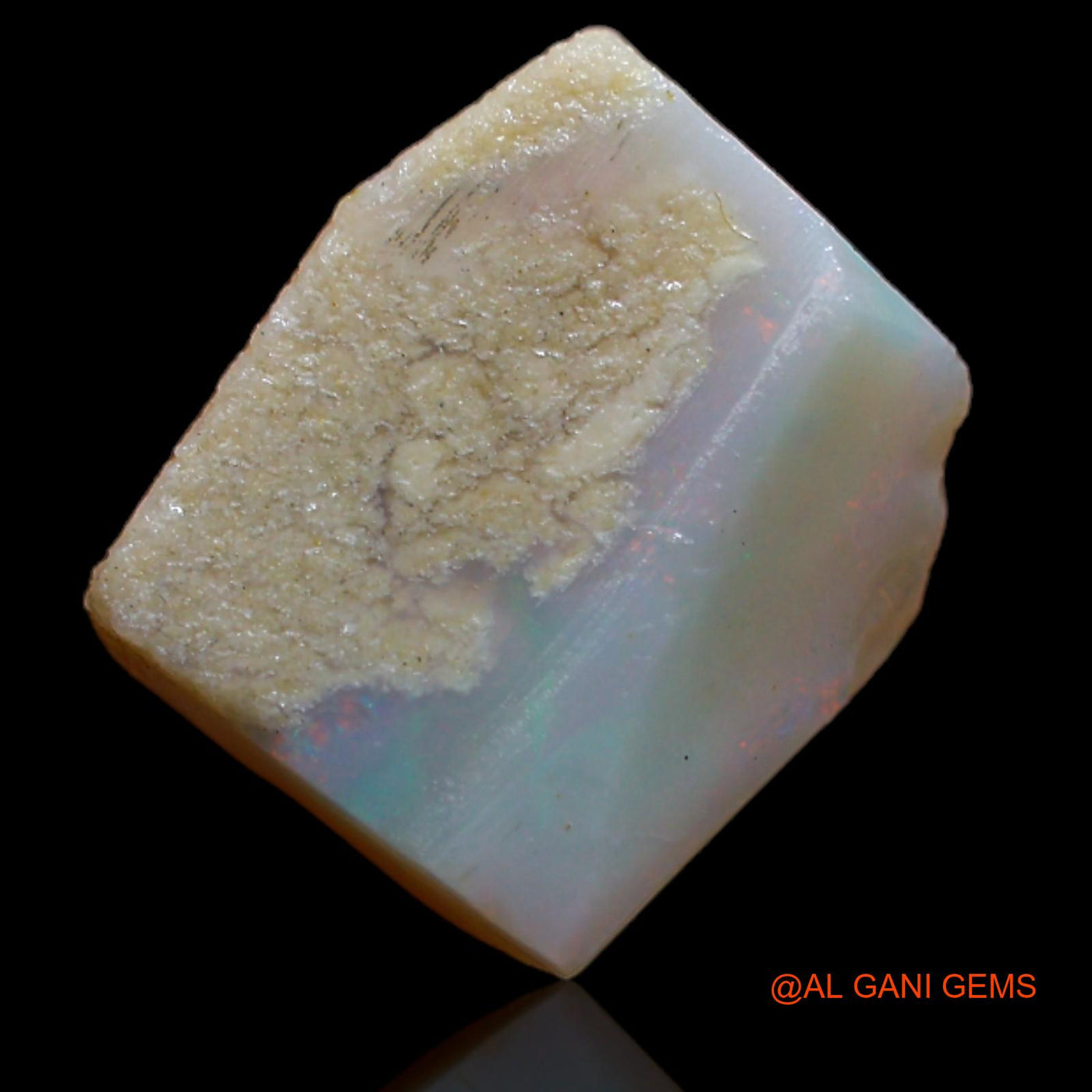 Natural Untreated Fire Opal Loose Gemstone Fancy Rough From Australia 3.90 Cts 12x10x4 mm RA-733