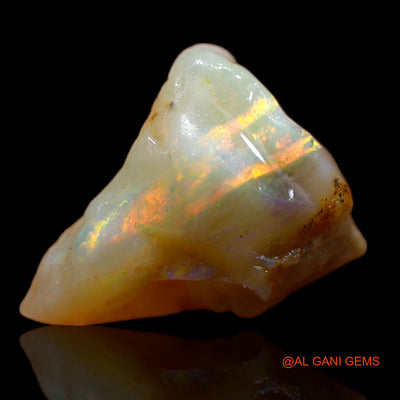 Natural Fire Opal Gemstone 7.30 Cts Loose Fancy Rough From Australia 16x13x8 mm RA-735